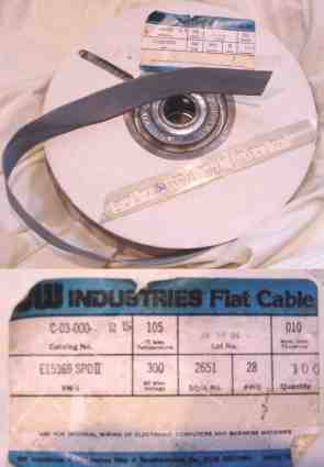 25 Conductor Flat Computer Cable-100ft cables wires flat cables
